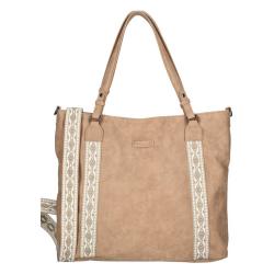 Shopper aus PU-Leder 41 x 13 x 37 cm rosa