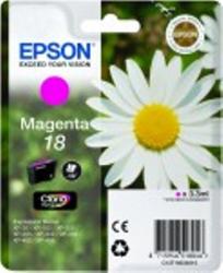 Magenta Tintenpatrone von Epson. Verpackung zeigt eine Blume und enthält Informationen zu kompatiblen Druckern.