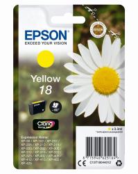 Druckerpatrone in gelb. Marke: Epson. Inhalt: 3,3 ml. Geeignet für verschiedene Epson Expression Home Modelle.