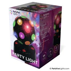 LED Partykugel Multicolor - schwarz