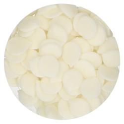 Verpackung von Deco Melts in natürlichem Weiß. Abgebildete Dekorationen wie Kuchen und Süßigkeiten.