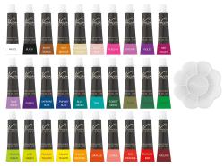 Nassau Fine Art Acrylfarben-Set inklusive Mischpalette 30 x 12 ml mehrere Farben