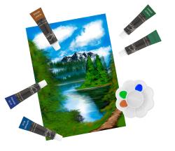 Nassau Fine Art Acrylfarben-Set inklusive Mischpalette 30 x 12 ml mehrere Farben