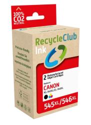 Recycle Club Canon Ink Series PG-545XL/CL-546XL black/color je 15ml 1x2