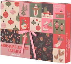 Adventkalender mit 12 Paar Damensocken befüllt