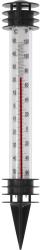 Thermometer mit Celsius- und Fahrenheit-Skala. Es hat eine spitze Unterseite zum Einstecken in den Boden.