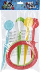 Bunte Kunststoffringe in verschiedenen Farben. Dazu farbige Markierungen mit Zahlen.