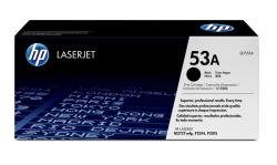 Schwarze Druckerpatrone für HP LaserJet. Modellnummer 53A.