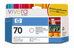 Verpackung einer HP Tintenpatrone. Enthält Gloss Enhancer für hochwertige Drucke.