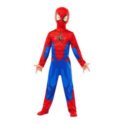 Kinderkostüm Spider-Man mit Stoffmaske Größe S rot/blau
