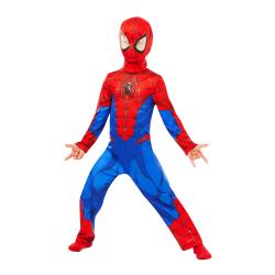 Kinderkostüm Spider-Man mit Stoffmaske Größe S rot/blau