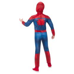 Kinderkostüm Spider-Man Deluxe mit eingenähten Muskeln Größe M rot/blau