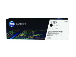 Schwarze Druckerpatrone von HP. Modell 312A, für LaserJet Drucker.