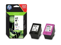 HP Tintenpatronen Multi-Pack Nr.62, (N9J71AE), schwarz + tricolor 