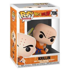 FUNKO POP! Dragon Ball Z Krillin mit Destructo Disc #706 ca. 9 cm orange