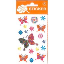 Sticker Schmetterlinge, 3 Blatt 