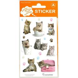 Sticker Katzen, 3 Blatt 