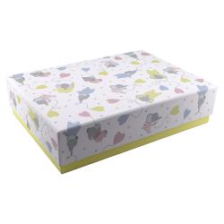 Geschenkbox Mimmi Elefanten 19 x 25,5 x 7 cm aus Karton bunt