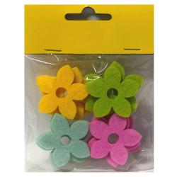 Filzblumen 12 Stück mehrere Farben