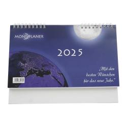 Tischkalender Mondplaner 2025 24 x 17,5 cm weiß