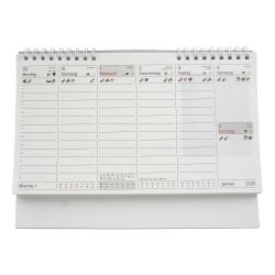 Tischkalender Mondplaner 2025 24 x 17,5 cm weiß