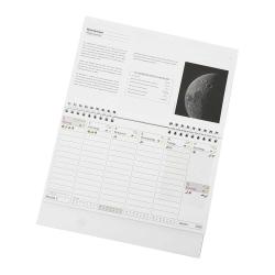 Tischkalender Mondplaner 2025 24 x 17,5 cm weiß