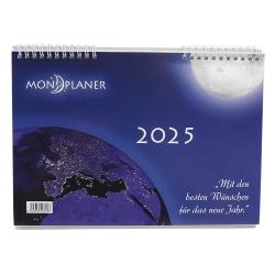 Tischkalender Mondplaner 2025 29 x 21 cm weiß