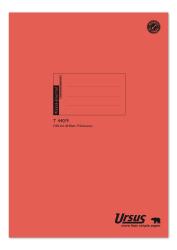 Rotes Kassenjournal im DIN A4 Format. 40 Blatt mit 9 Spalten.
