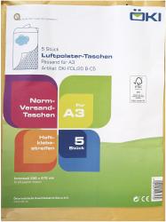 Braune Luftpolstertaschen für A3-Format. Verpackung enthält fünf Stück.