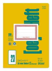URSUS Schulheft OE.33 A5 40 Blatt 10 mm liniert mit Korrekturrand