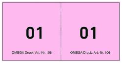 Omega Bonblock Quer, 100 Blatt, 10 x 5 cm, pink 