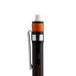 ARISTO Feinminenstift Studio 0,5 mm mit Ersatzminen schwarz/orange