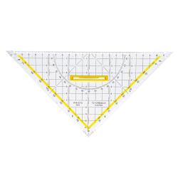 ARISTO TZ-Dreieck 1650/4 25 cm mit Griff, Facetten und Tuschenoppen transparent