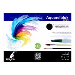 TOMBOW Fudenosuke Pastel 6 Brush Pens Bundle mit Aquarellblock A5 schwarz