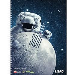 LIBRO Design Collegeblock Astronaut A4 100 Blatt kariert