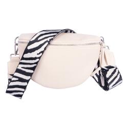 Banana Bag mit Riemen beige