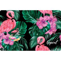 Schreibtischunterlage Enjoy Flamingos PVC 60 x 40 cm bunt