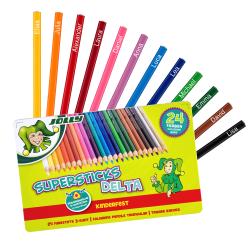 JOLLY Buntstifte Supersticks Delta kinderfest 24er personalisierbar mehrfarbig