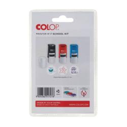 COLOP Printer R17 School Kit 3 Stempel mehrfarbig