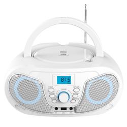 SILVA SCHNEIDER Tragbarer CD-Radio PCD 25.4 weiß