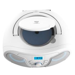 SILVA SCHNEIDER Tragbarer CD-Radio PCD 25.4 weiß