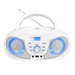 SILVA SCHNEIDER Tragbarer CD-Radio PCD 25.4 weiß
