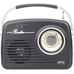 Silva Schneider Portable Radio Mono 1965, 20 W, Aux-In, USB, SD-Card, schwarz 