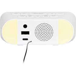 SILVA SCHNEIDER Uhrenradio mit Akku UR 4200 weiß