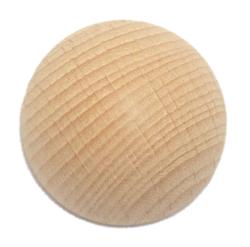 Runde Holzoberfläche mit feiner Maserung. Hellbeige Farbe.