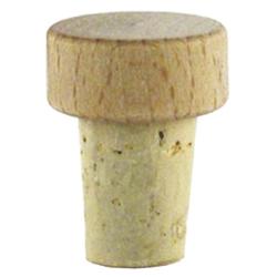 Holzkorken mit flachem, runden Kopf. Der untere Teil ist zylindrisch.