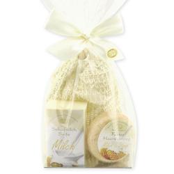 Geschenk-Set Pflege-Set Milch & Honig 3-teilig in Cellophan