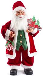 NOVOOO Seasons Xmas Standdeko Santa groß 90 cm rot/grün/weiß