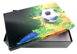 Bastelbox Fußball 36,5 x 23,5 x 10 cm unbefüllt bunt