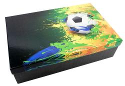 Bastelbox Fußball 36,5 x 23,5 x 10 cm unbefüllt bunt